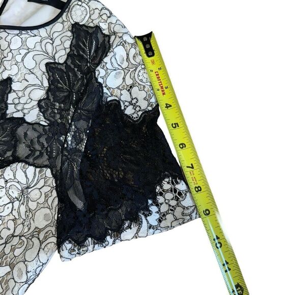 Karen Millen Lace Applique Patchwork Dress, Size 10, Ivory/Black RRP£215 DV276 - Picture 8 of 9